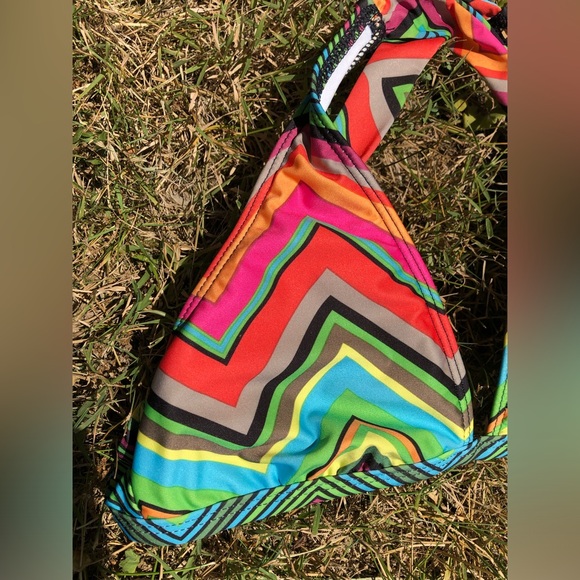 Ella Moss caravan cross-back stripe bikini S - Picture 3 of 10